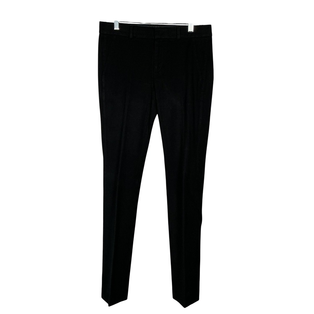 Banana Republic Sloan Black Tailored Slim Straight Dress Pants Size 4L Long